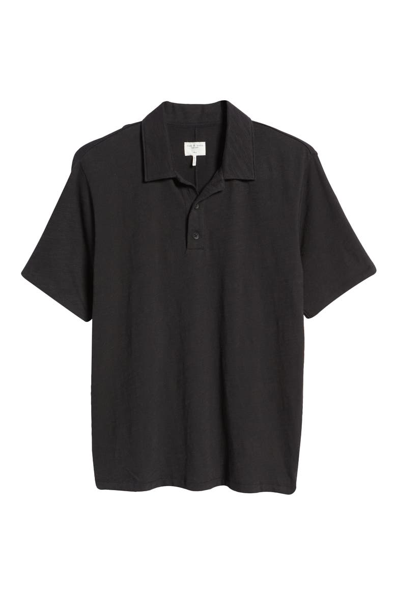 Classic Flame Polo, Alternate, color, BLACK