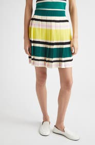 Marimekko Runous Helvi Stripe Pleated Knit Skirt