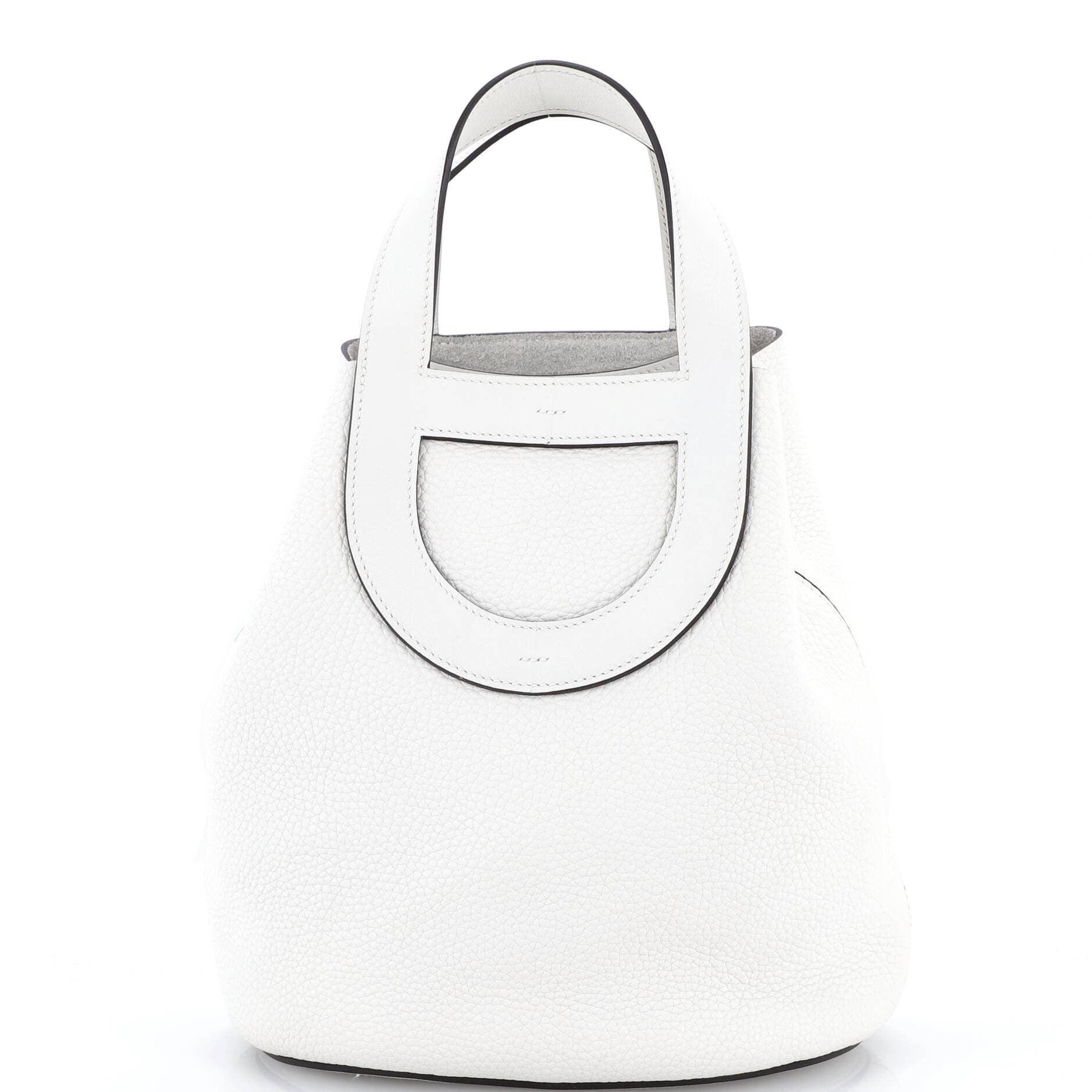 Pre-Owned Hermes In-The-Loop Bag Clemence with Swift 23, Main, color, New White
