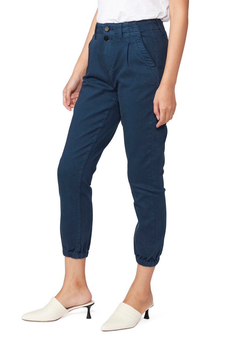 Mayslie Pleated Twill Joggers, Alternate, color, FRENCH WATERS