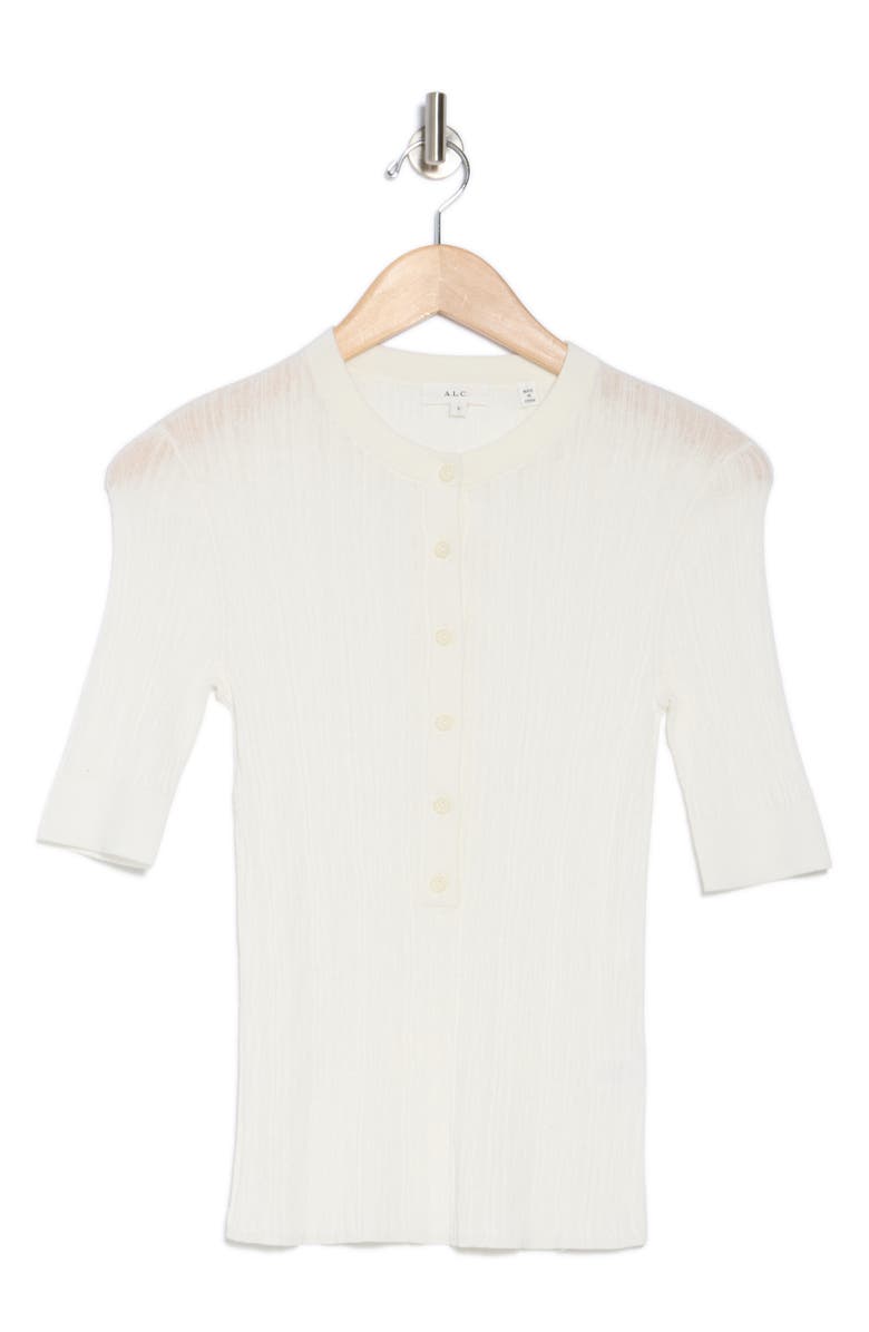 A.L.C. Fisher Stripe Rib Cotton Blend Top, Alternate, color, 