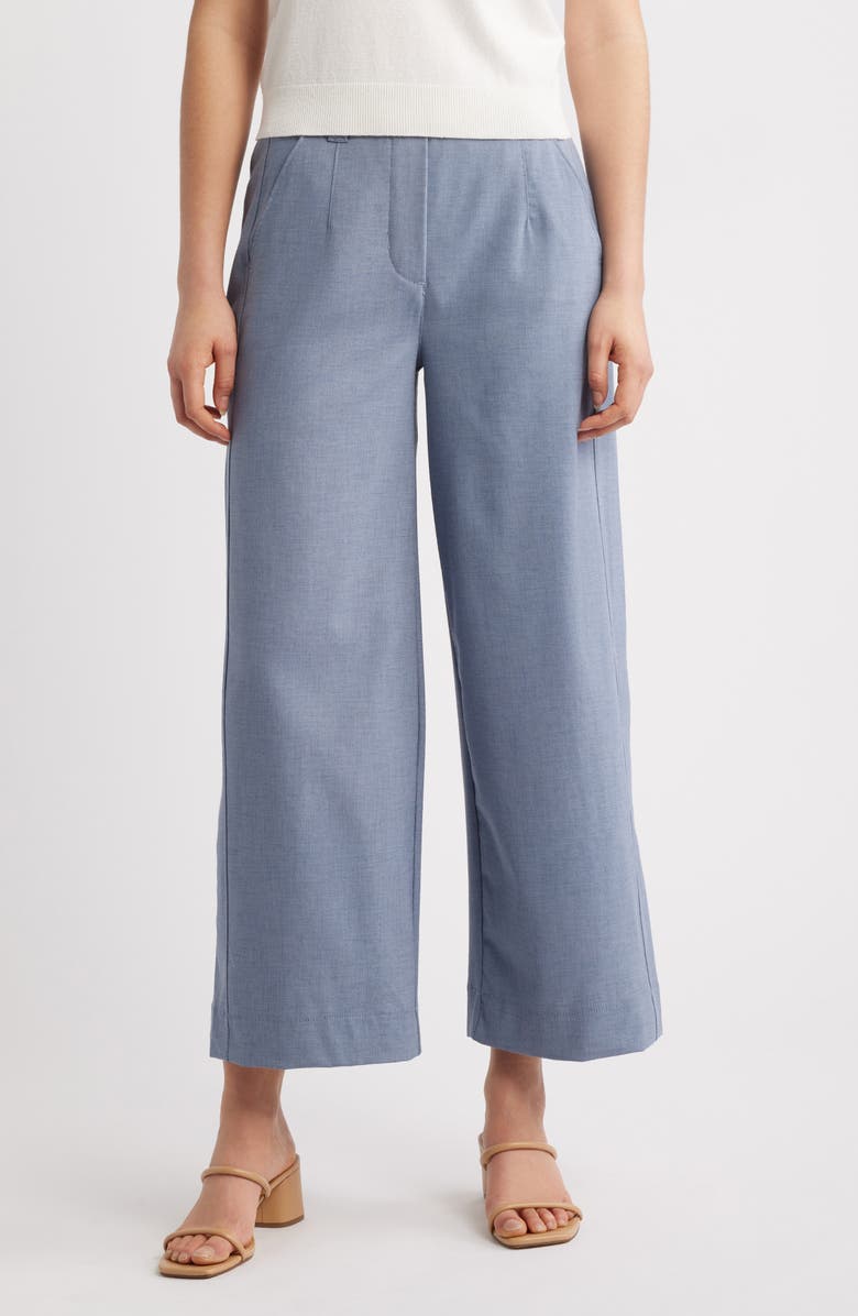 Wit & Wisdom Glider Skyrise Wide Leg Pants, Main, color, Infinity Blue