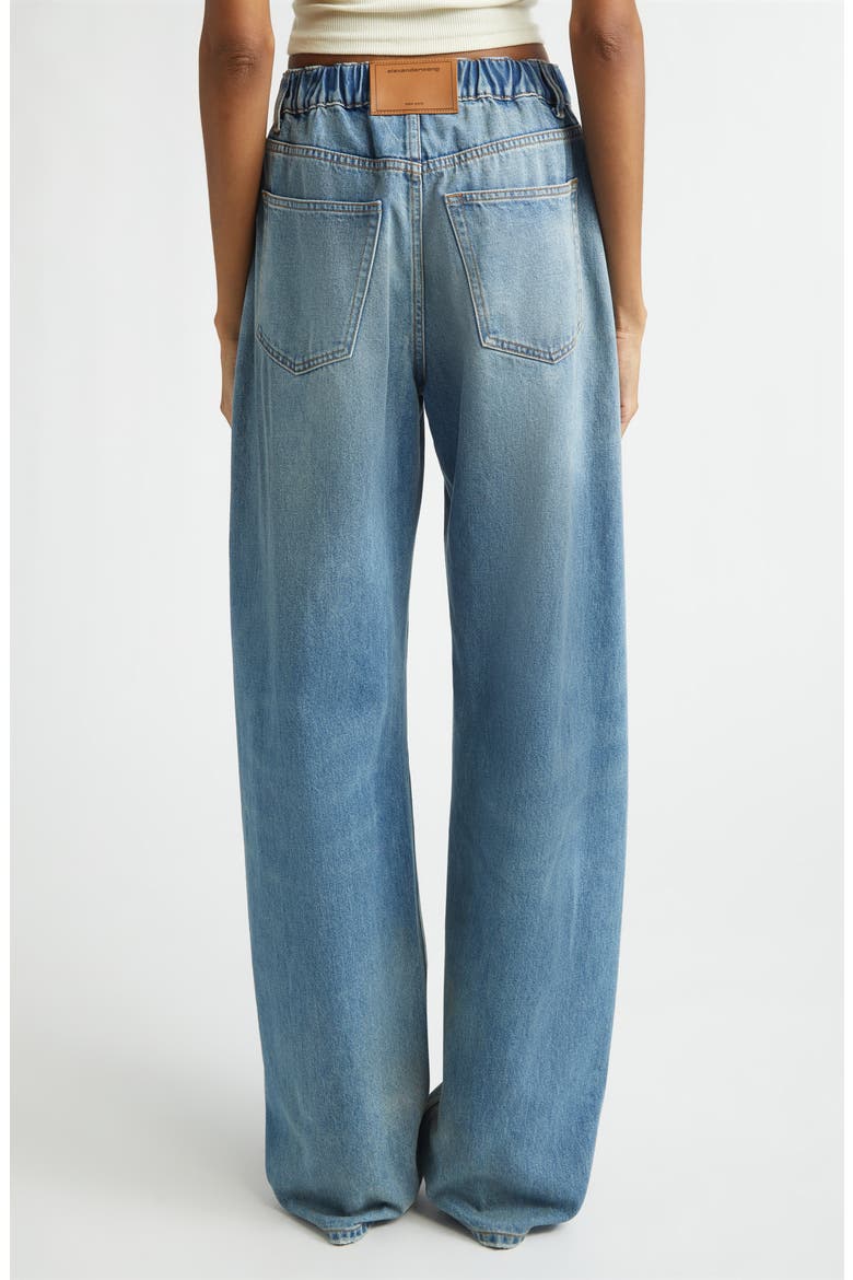 Balloon Leg Jeans, Alternate, color, TINTED MEDIUM INDIGO