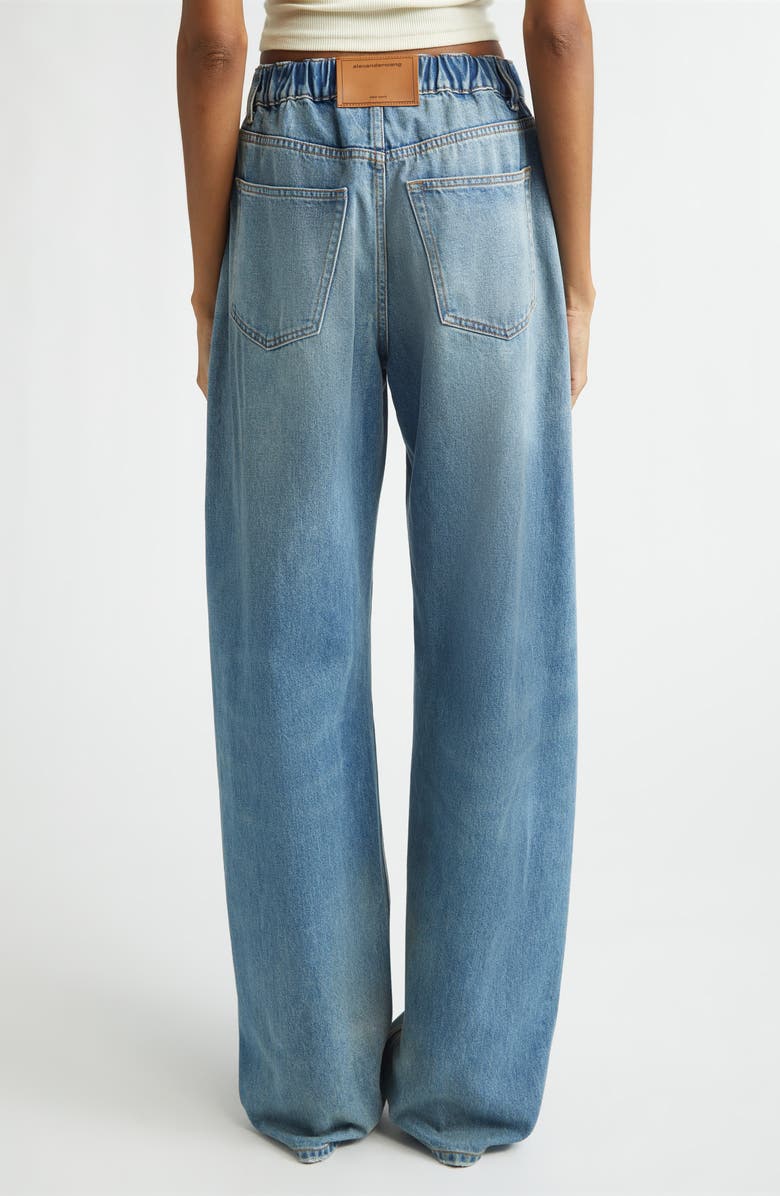 Denim x Alexander Wang Balloon Leg Jeans, Alternate, color, Tinted Medium Indigo