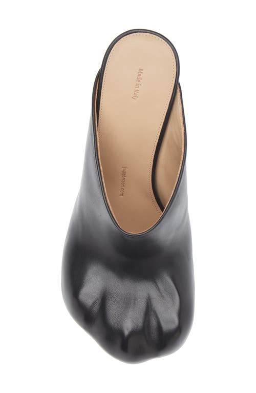 Jw Anderson J.w. Anderson Heeled Paw Leather Mules In Black