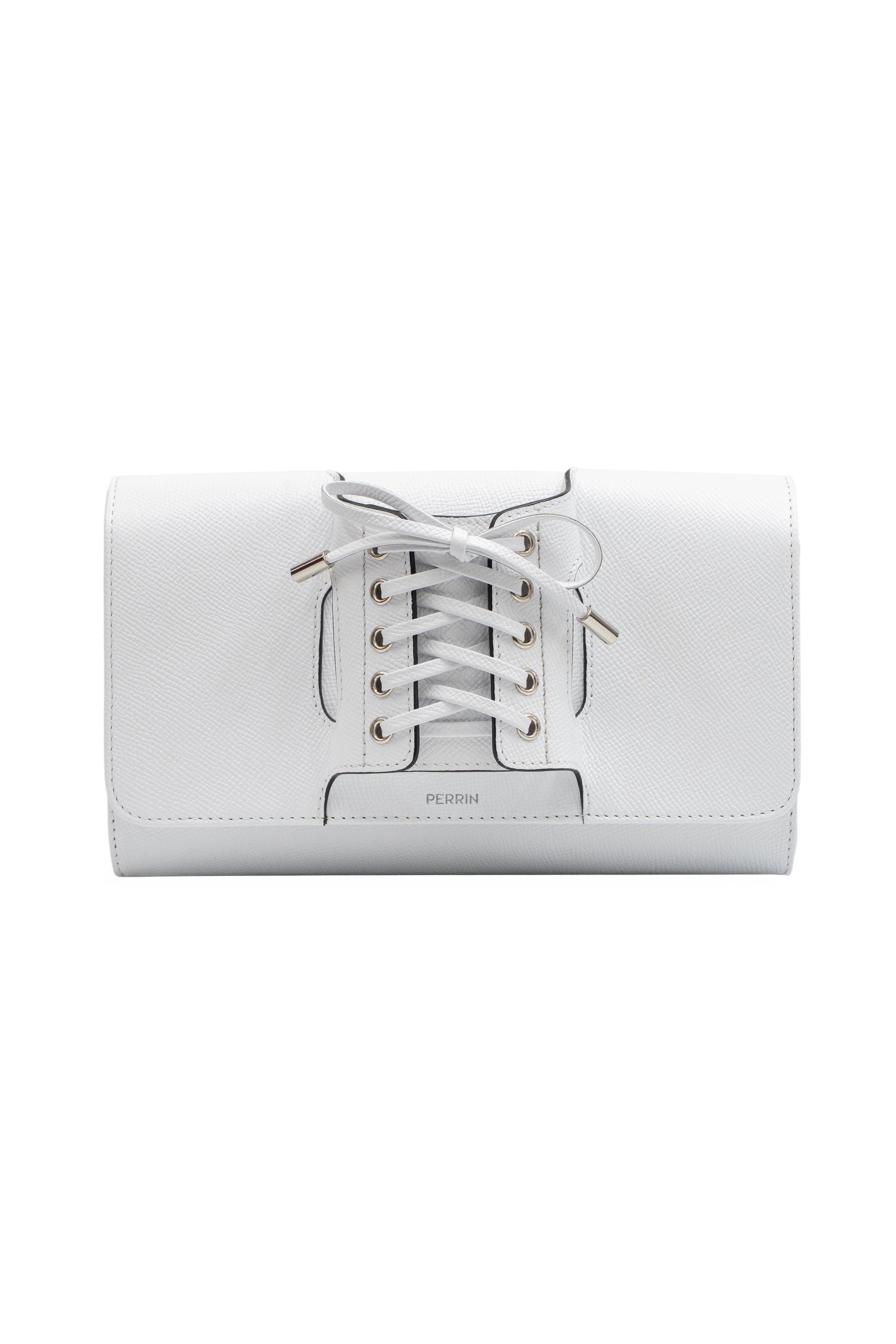 PERRIN PARIS Corsette Clutch, Main, color, White