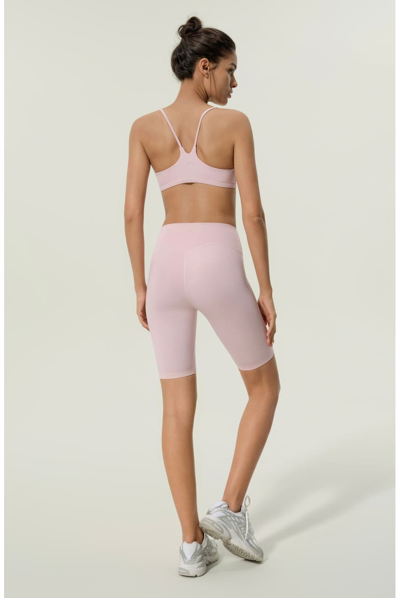 Women's Silk Contour Second Skin Biker Shorts, Alternate, color, Pink Haze