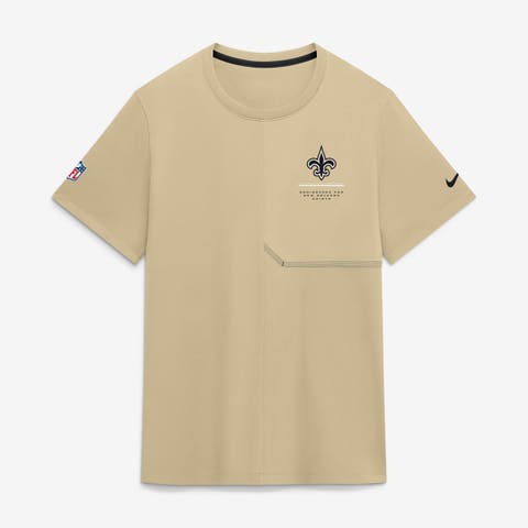 Men's Nike Gold New Orleans Saints Sideline UV Dri-FIT Coaches Shirt