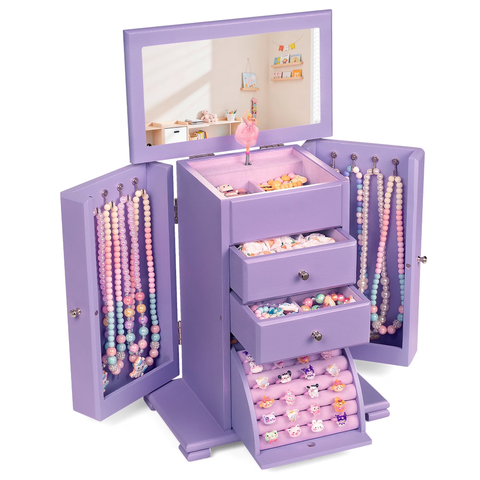Wooden Musical Jewelry Box