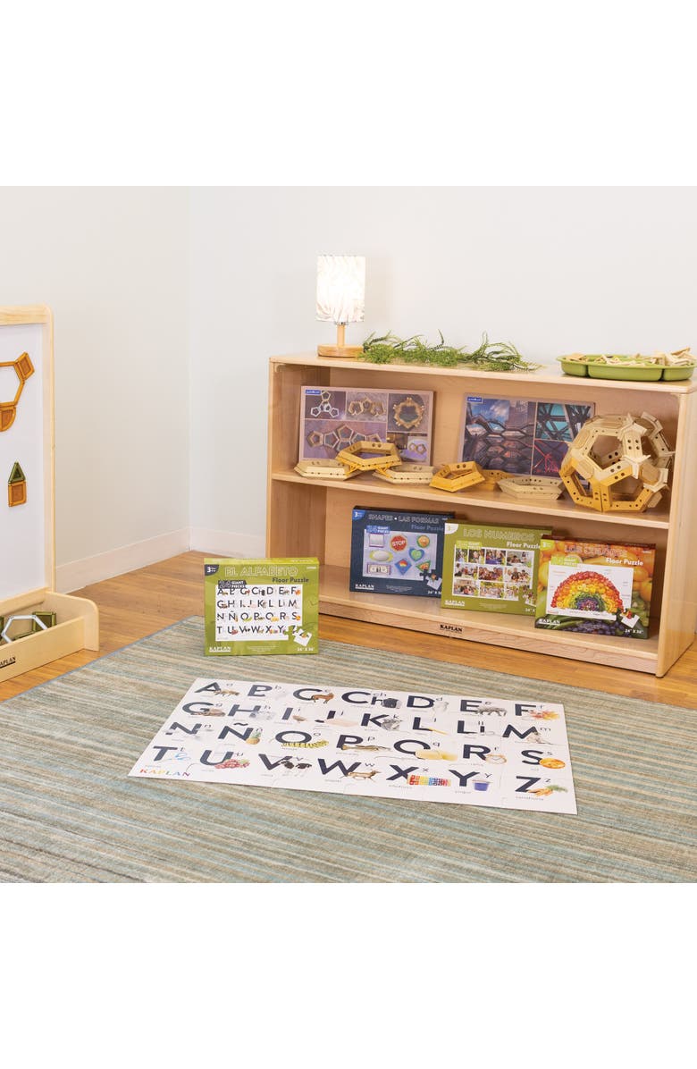 Kaplan Early Learning Company Alphabet - El Alfabeto - Spanish Floor Puzzle - 24 Pieces, Alternate, color, Multicolored