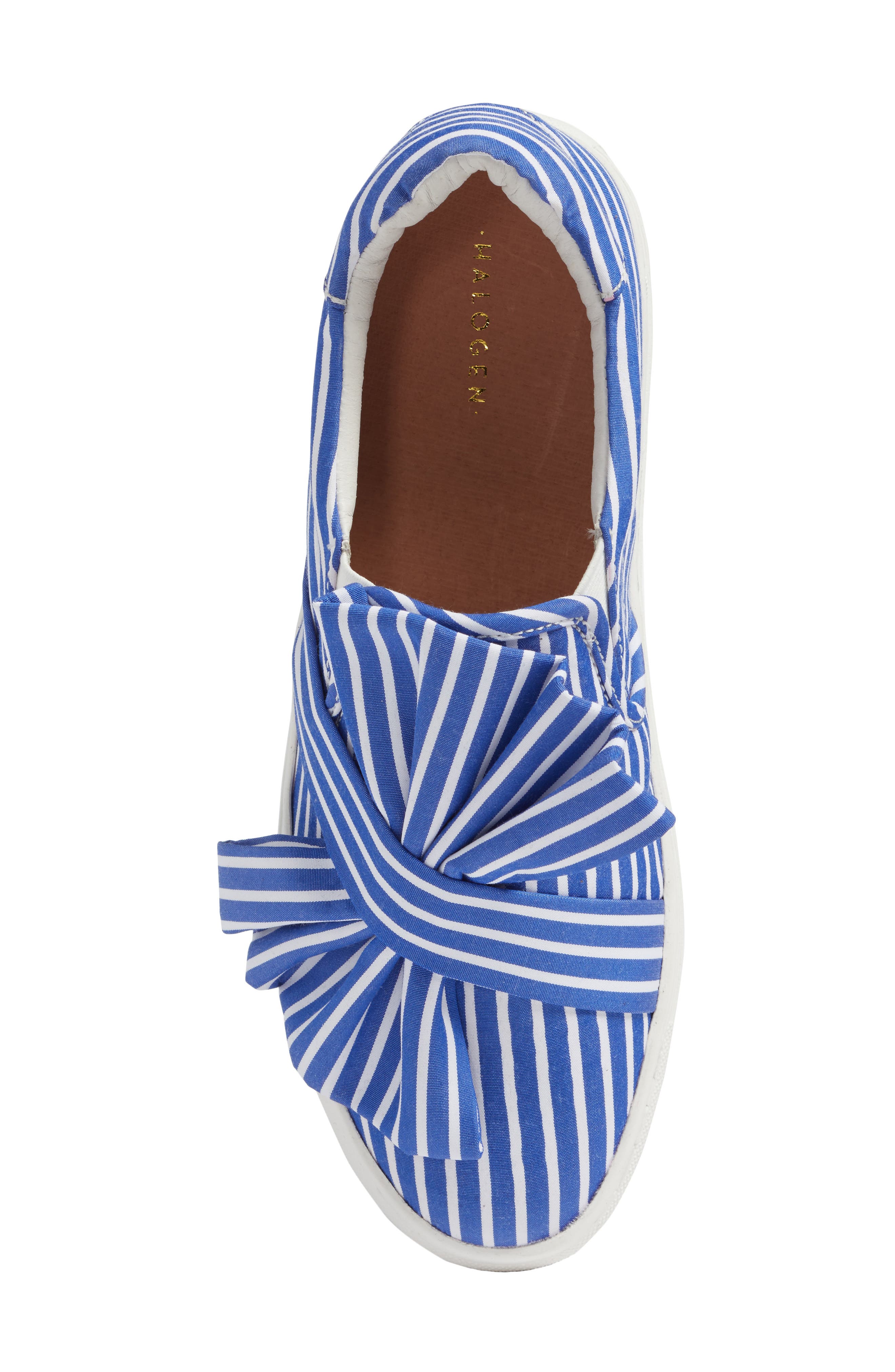 Mika Slip-On Sneaker, Alternate, color, BLUE SHIRTING FABRIC