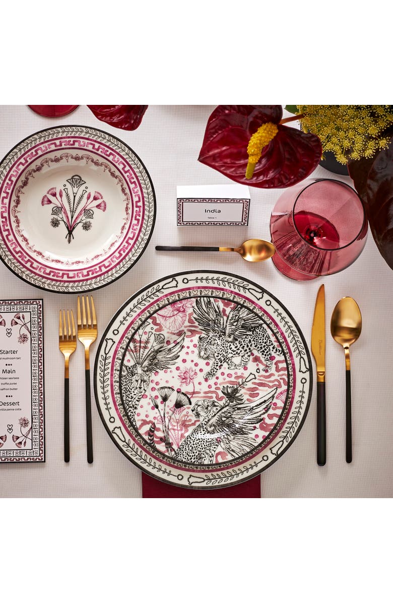 Marchesa Serengeti Porcelain 12-Piece Dinnerware Set, Multicolored, Alternate, color, Multicolored