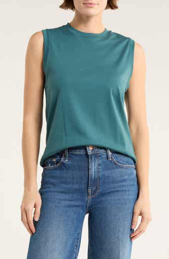 Vince Pima Cotton Easy Shell Tank