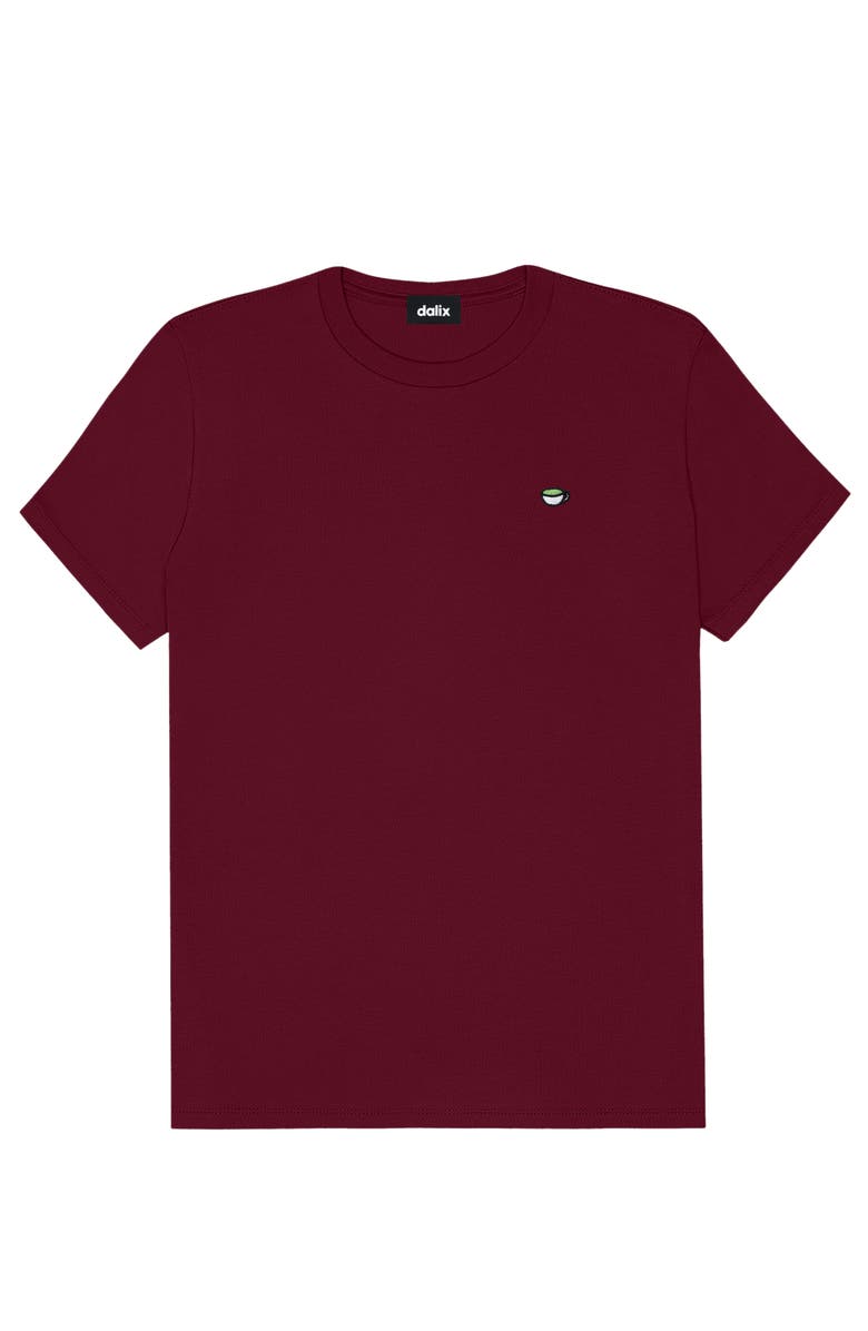Dalix Womens Lil Matcha Jersey Tee, Main, color, Maroon
