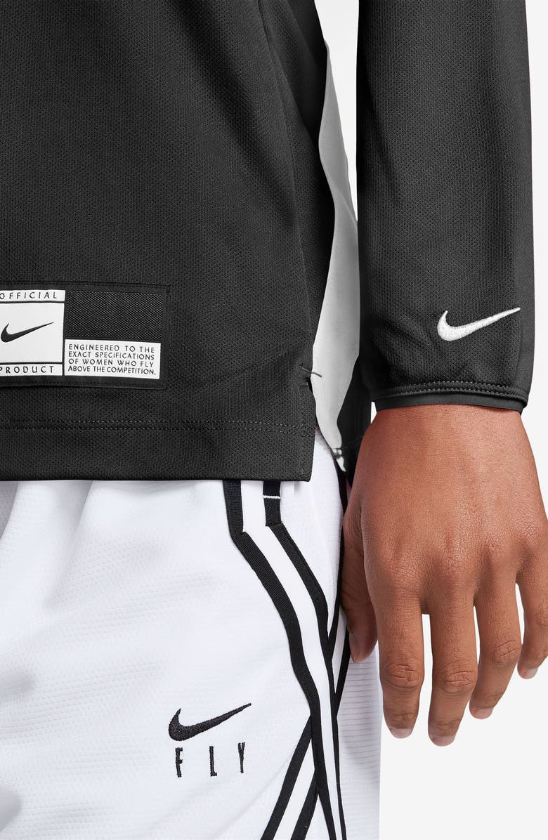 Nike Dri-FIT Long Sleeve Mesh Basketball T-Shirt, Alternate, color, 