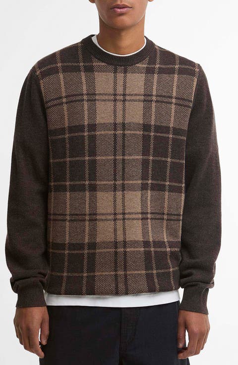 Mineral Tartan Crewneck Sweater