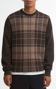 Barbour Mineral Tartan Crewneck Sweater