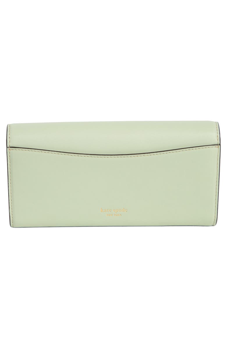 Kate Spade New York dakota leather flap wallet, Alternate, color, Oak Moss