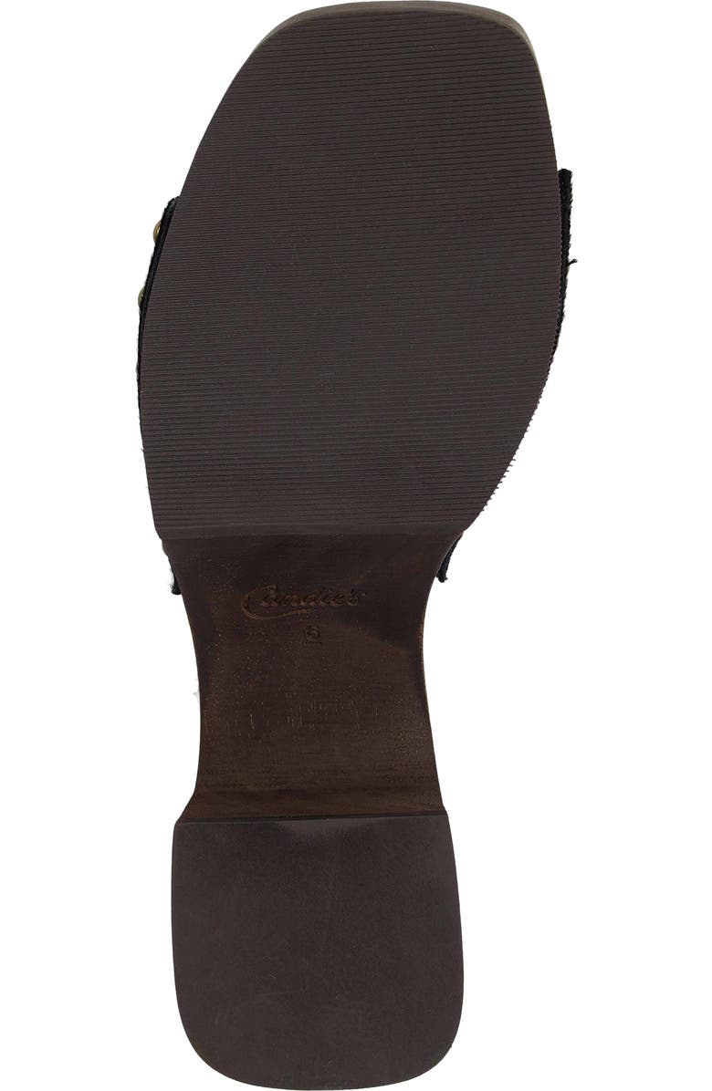 Candie's Shanda Platform Slide Sandal, Alternate, color, Black Leather