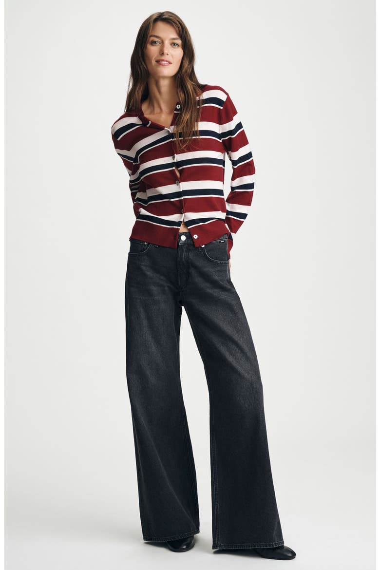 Sandy Low Rise Wide Leg Jeans, Alternate, color, SMOKE CLASSIC DENIM