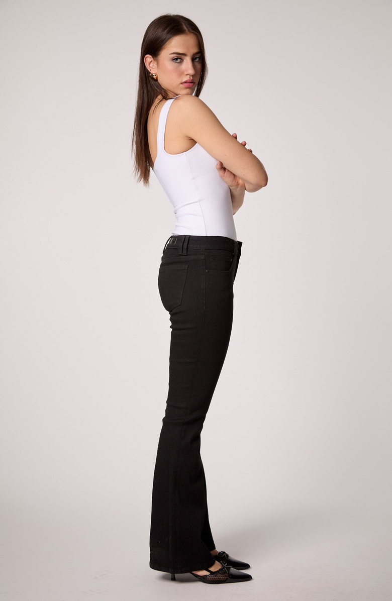 BLUE REVIVAL Y2K Low Rise Boot Cut Jean, Alternate, color, Black