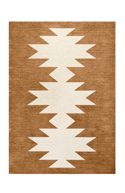 Chayton Minimalist Geometric Machine-Washable Area Rug
