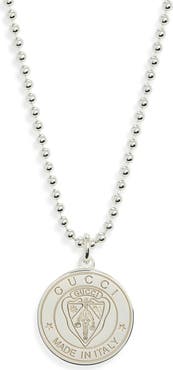 Gucci Crest Pendant Necklace