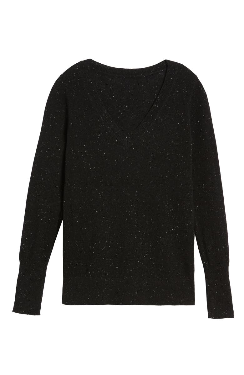 Halogen<sup>®</sup> V-Neck Cashmere Sweater, Alternate, color, 