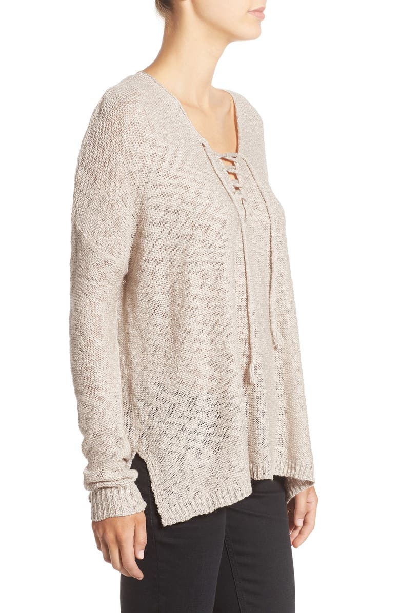 Love By Design Lace-Up Pullover, Alternate, color, 