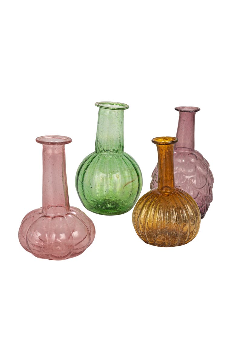 Storied Home Various Embossed Vases, Main, color, Yellow