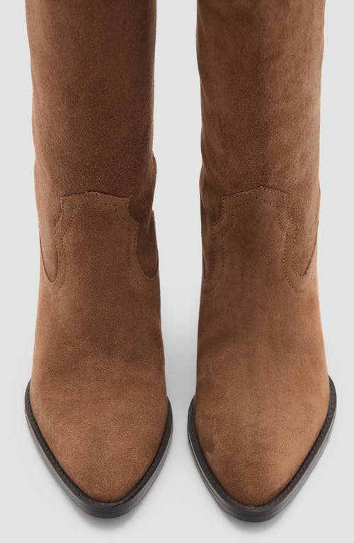 Mango Lorrain Western Boot In Brown