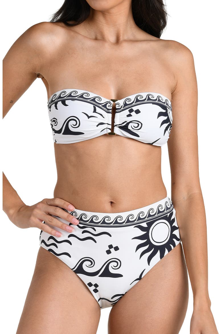 Waves of Rio Bandeau Bikini Top, Alternate, color, IVORY