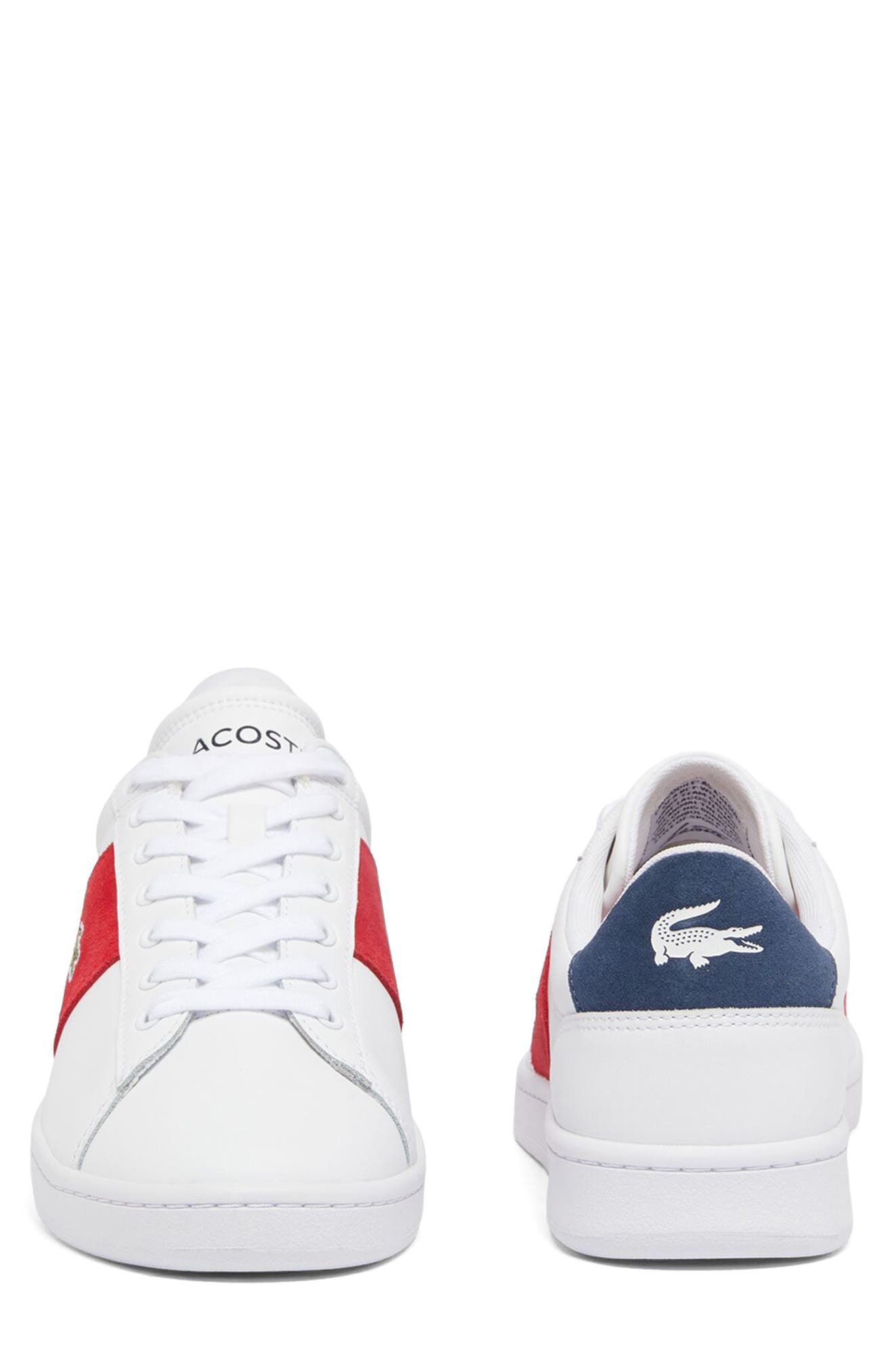 Lacoste Carnaby Sneaker, Alternate, color, White/ Red