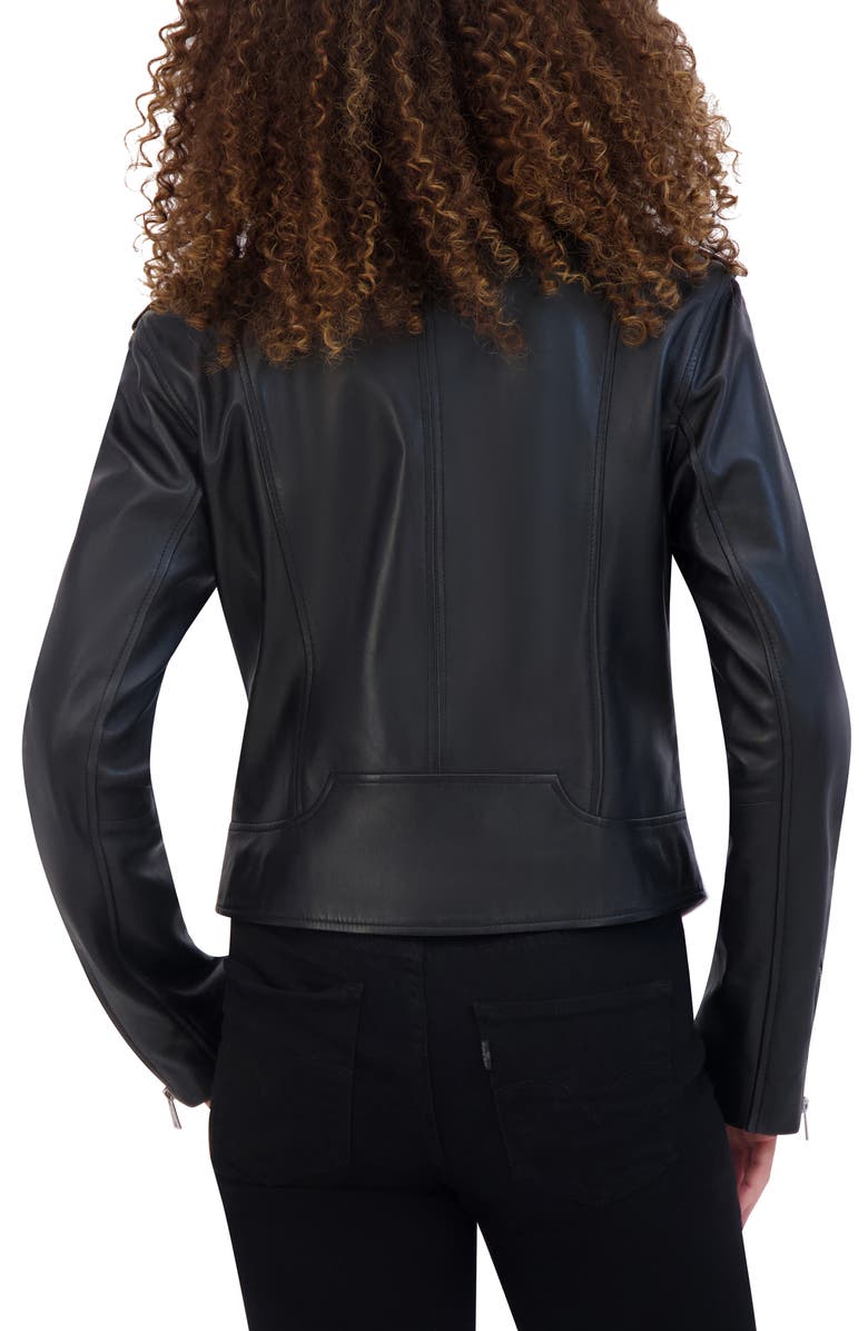 Andrew Marc Bijou Leather Moto Jacket, Alternate, color, 