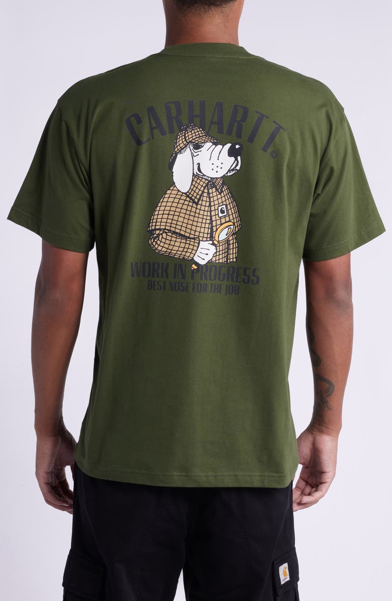 Carhartt Work In Progress Inspector Graphic Organic Cotton Graphic T-Shirt, Alternate, color,
