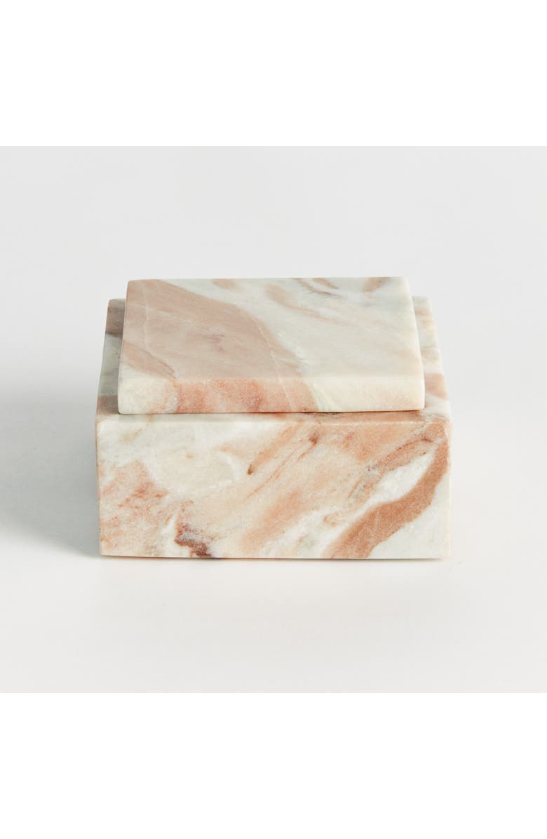 Napa Home & Garden Jaqueline Square Lidded Box, Alternate, color, Brown