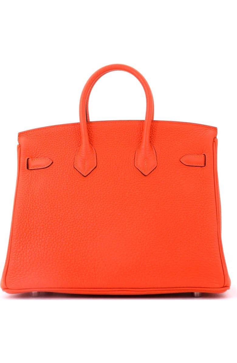 Pre-Owned Hermes Birkin Handbag Orange Togo with Palladium Hardware 25, Alternate, color, Feu