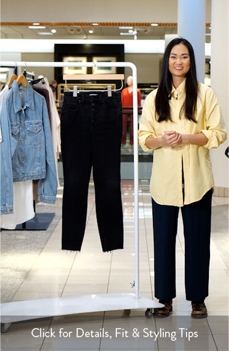 Good Waist Raw Hem Crop Jeans, sales video thumbnail