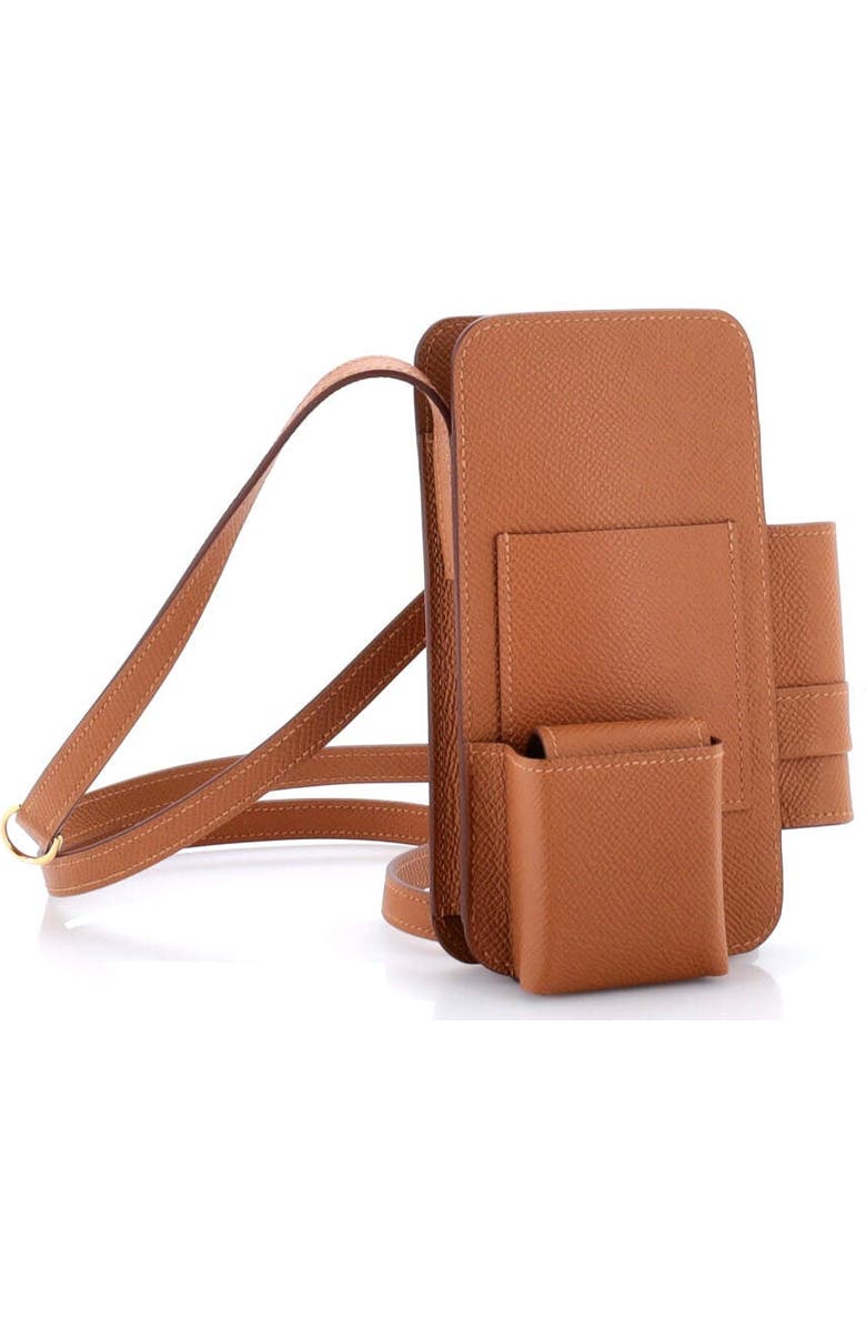 Pre-Owned Hermes Hermesway Phone Case Crossbody Bag Epsom, Alternate, color, Gold