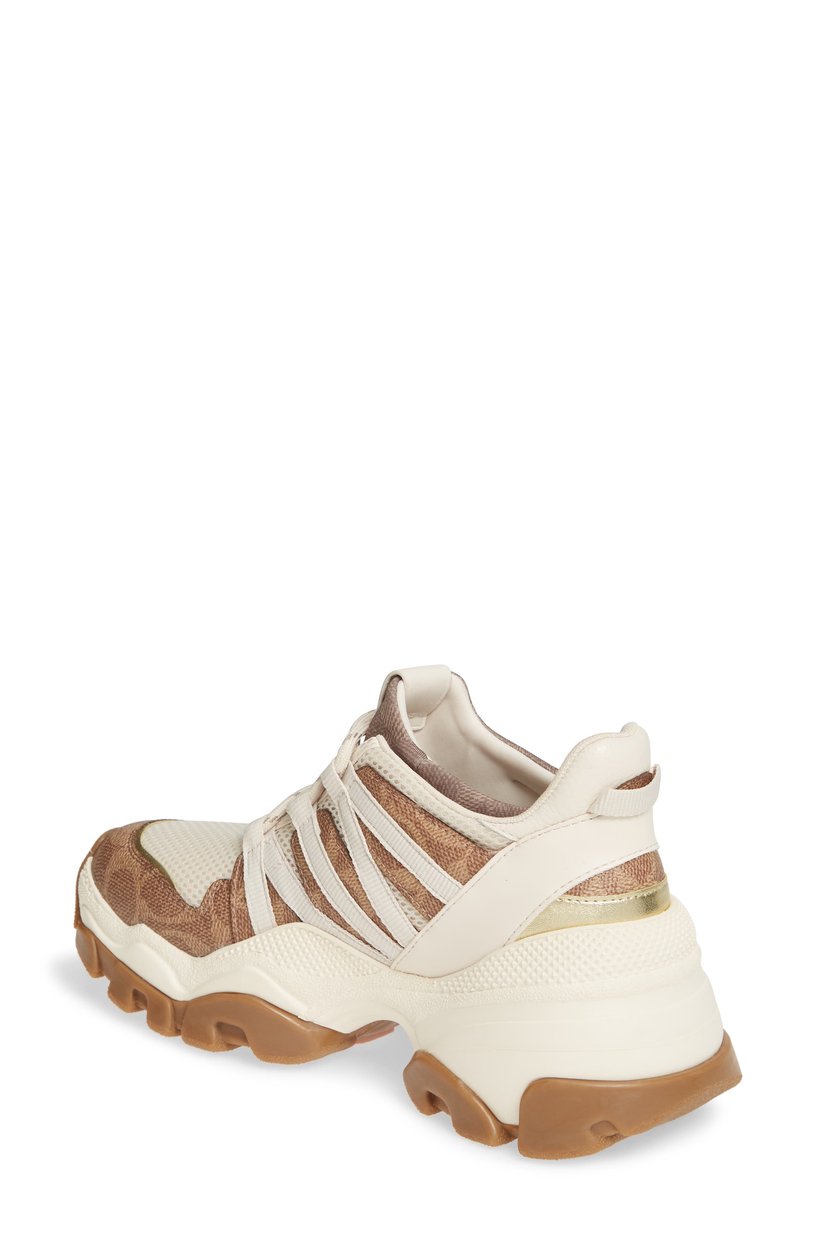 C165 Logo Sneaker, Alternate, color, TAN/ CHALK MULTI
