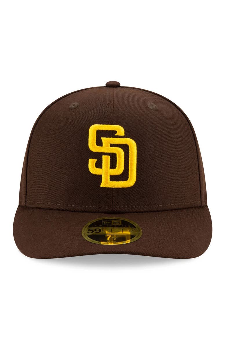 New Era Men's New Era Brown San Diego Padres 2025 MLB Postseason Side Patch Low Profile 59FIFTY Fitted Hat, Alternate, color, Brown