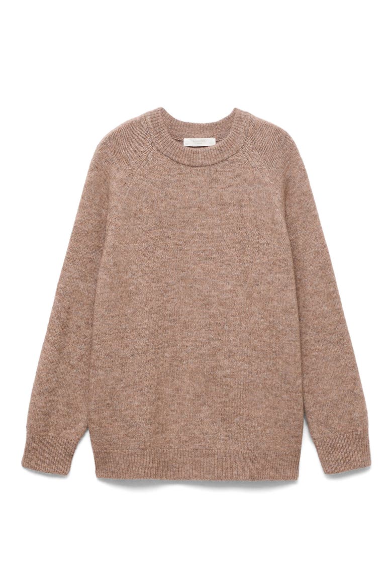 Crewneck Sweater, Alternate, color, MEDIUM PINK