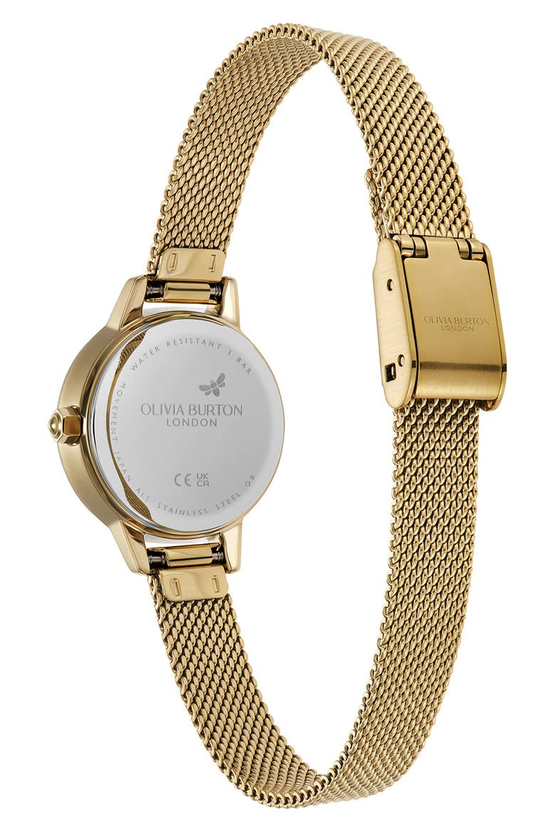 Mini Classic Mesh Strap Watch, 23mm, Alternate, color, GREEN