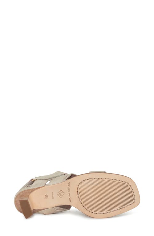 Donald Pliner Fisherman Kitten Heel Sandal In Platino
