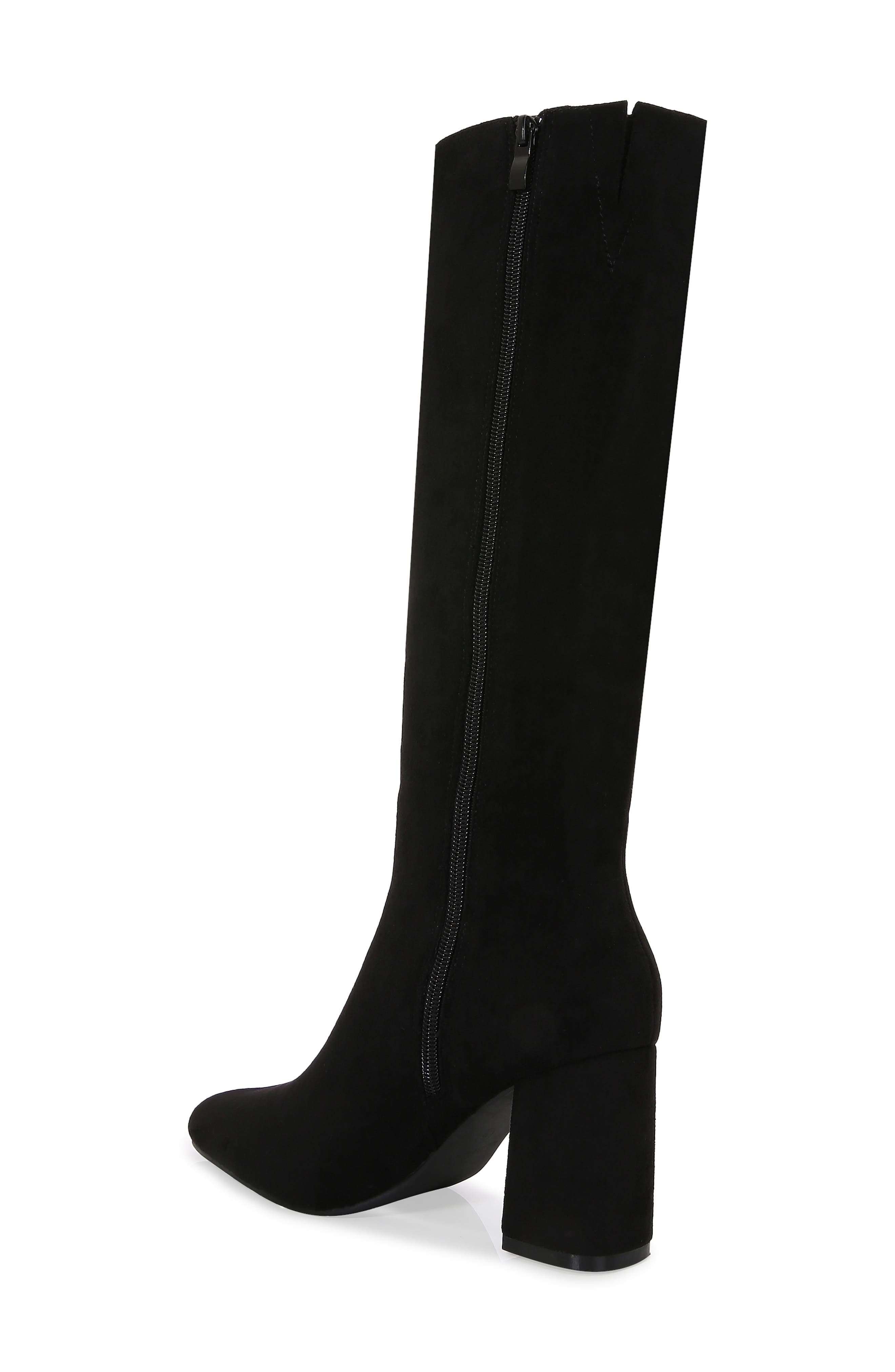 BERNESS Faux Suede Knee High Boot, Alternate, color, Black