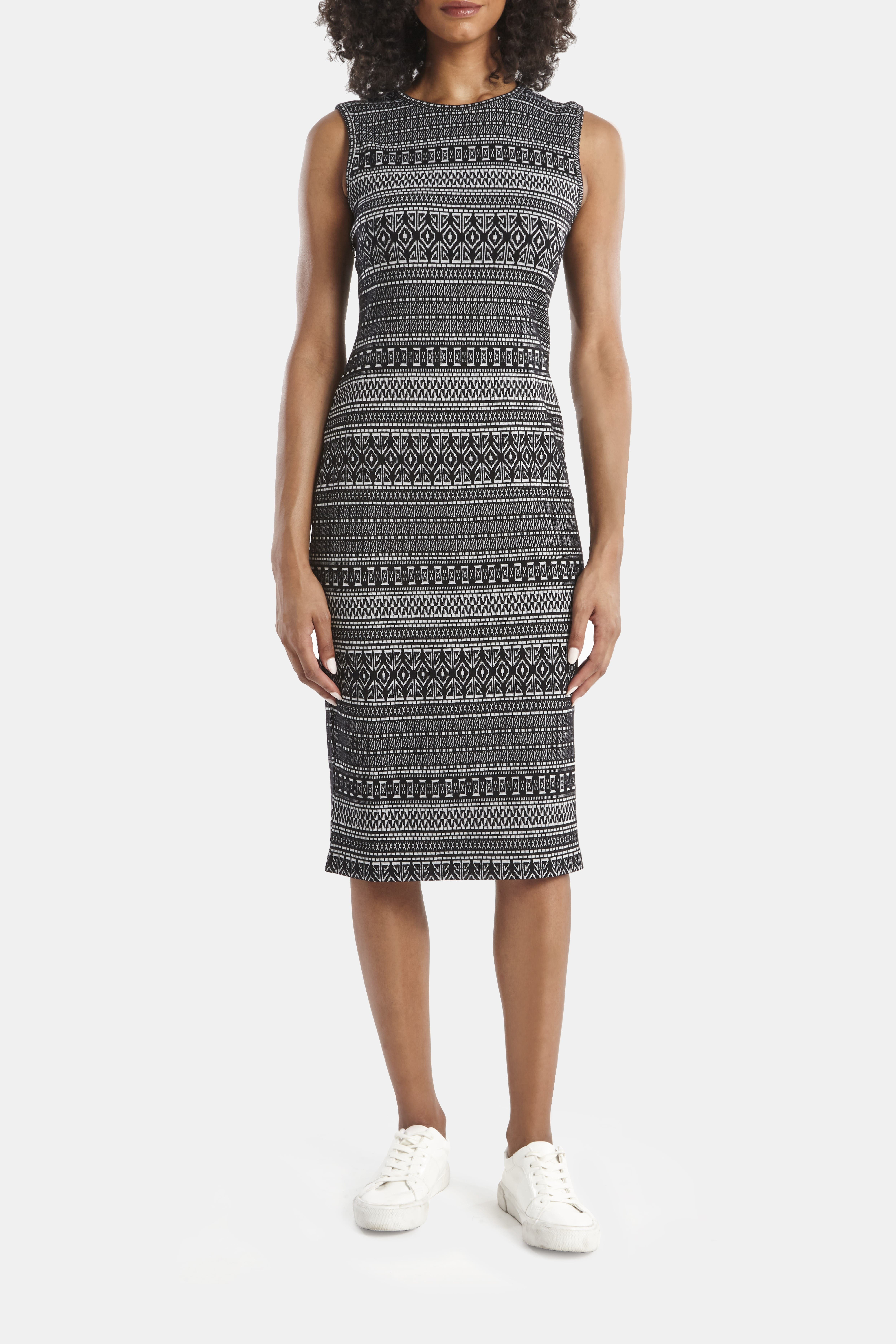 Capsule 121 THE STELLAR DRESS in Black With Ivory 