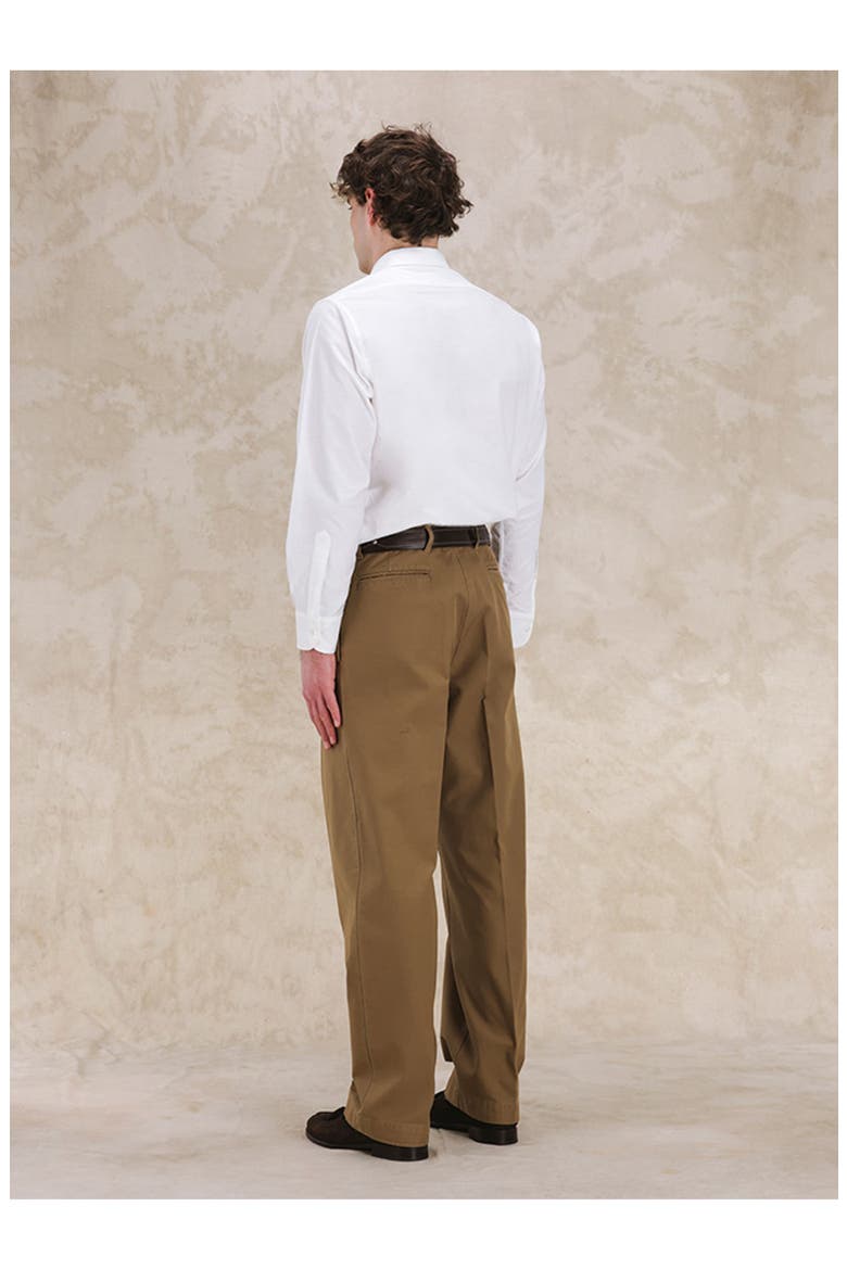 Woven Oxford Shirt, Alternate, color, Ecru
