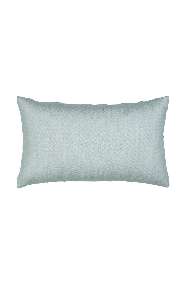 Elaine Smith Tidal Glacier Hand pleated Indoor & Outdoor Woven Accent Pillow, Alternate, color, Glacier