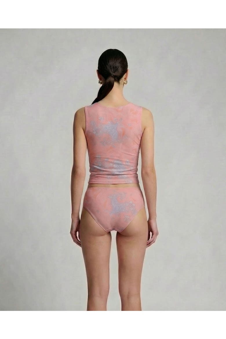 Paisley Explosion Womens Bikini Top, Alternate, color, Paisley Explosion Coral