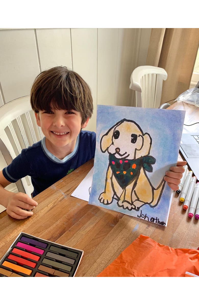 Guide Dots Level 1 Art Kit w/ Light up Bright Board-Ages 4-7, Alternate, color, White